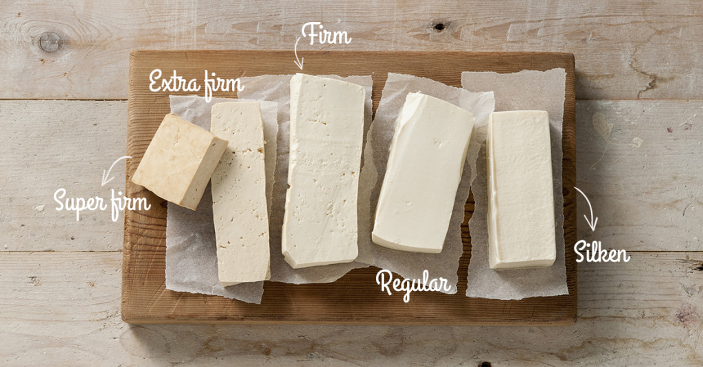 verschillende typen tofu