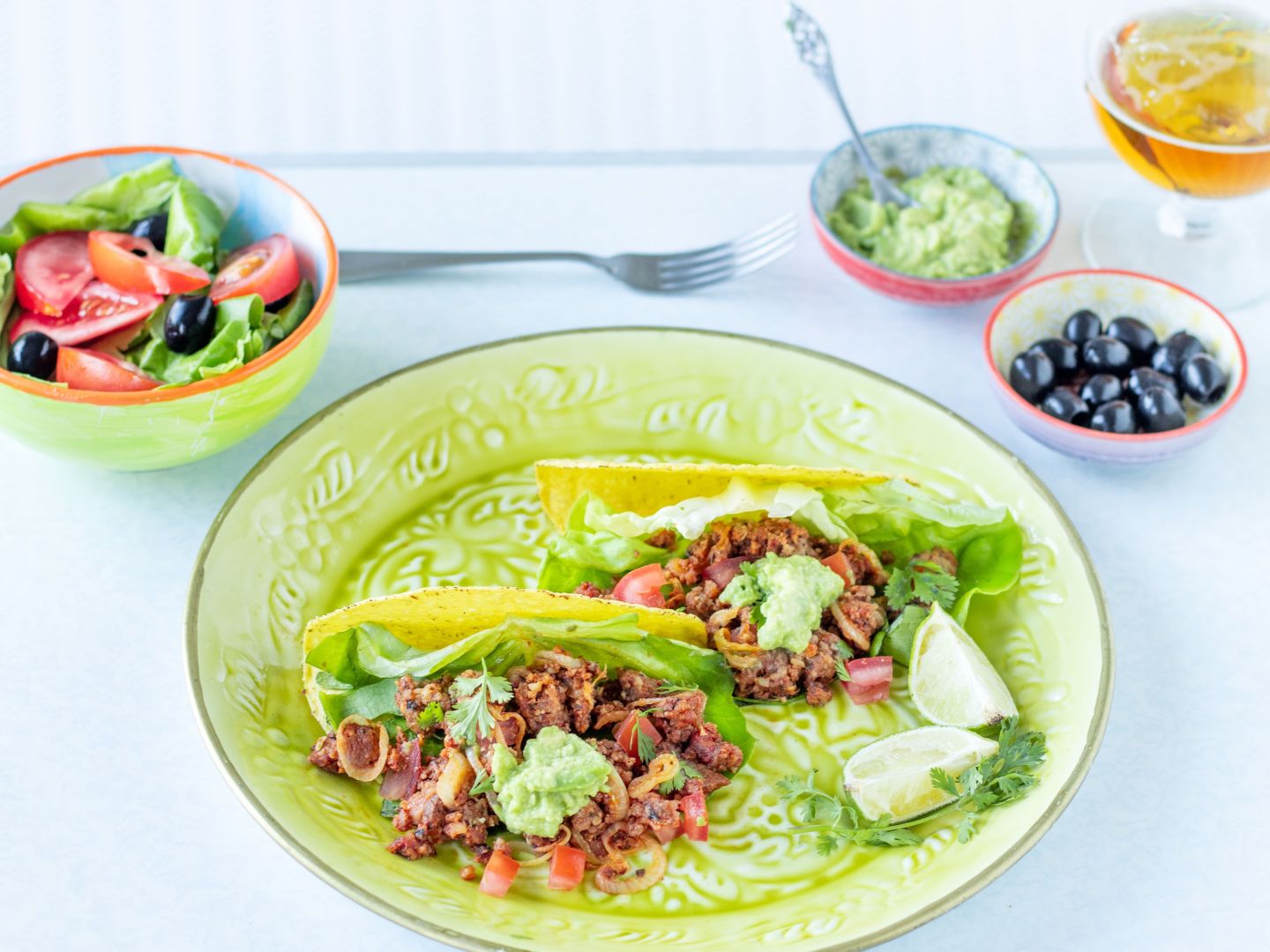 Taco’s met plantaardig gehakt &#038; guacamole