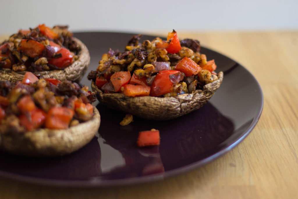 Gevulde Portobello's VeganChallenge