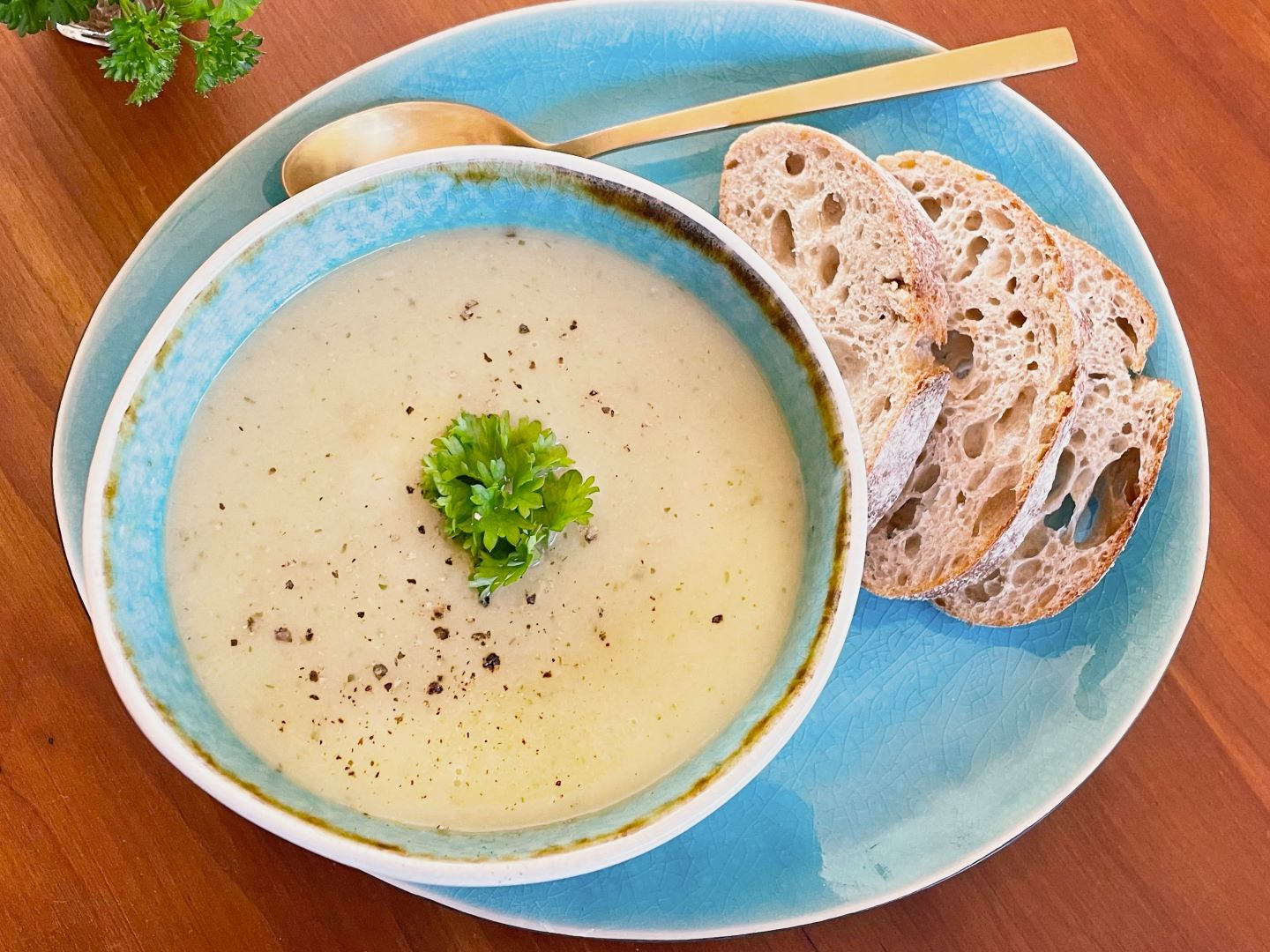 Pastinaak-courgettesoep